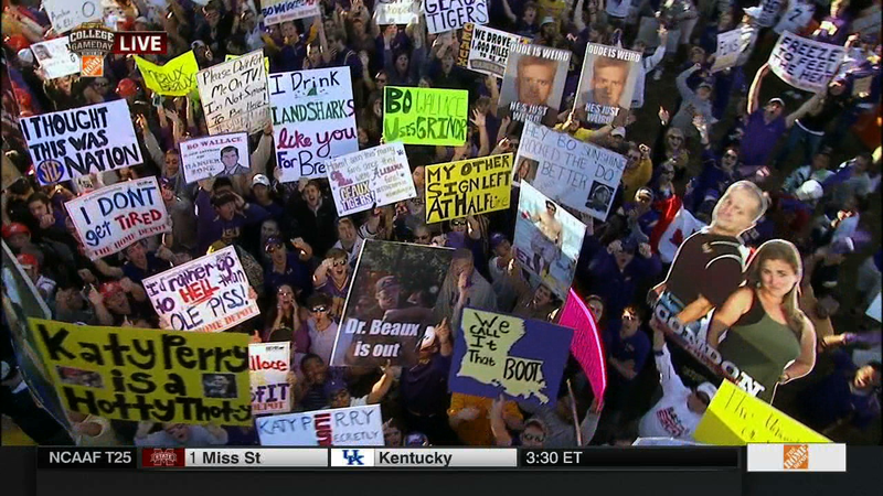 Illustration for article titled Colonel Reb Voted Obama: Your College GameDay Sign Roundup